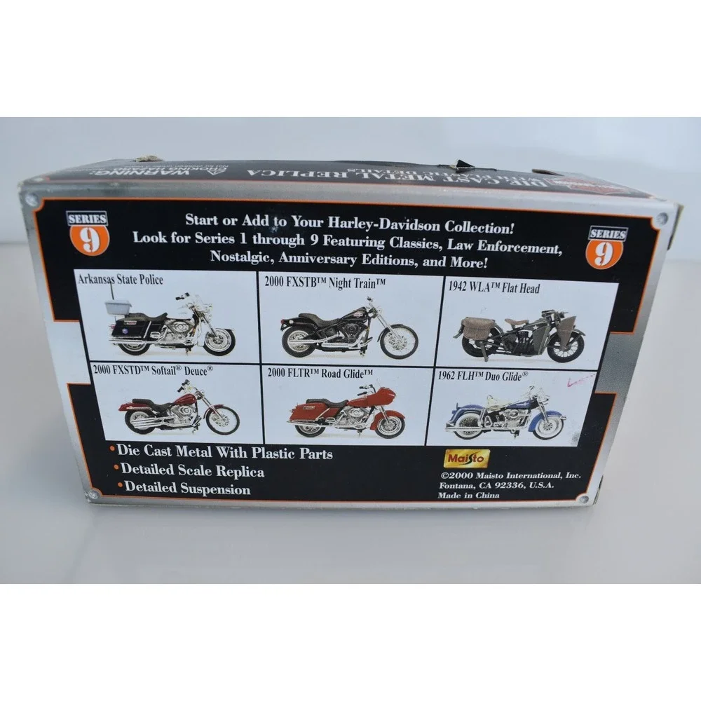 Harley Davidson Maisto 1936 EL Knucklehead Diecast 1:18 Scale in box